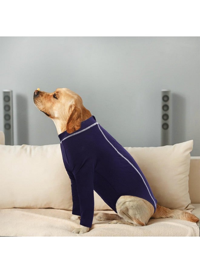 روزكيتش كم ROZKITCH للتعافي من جراحة الكلاب للأرجل الأمامية، واقي جروح مضاد لللعق مزود بسحاب، دعامة مرفق الكلب للعناية بالمفاصل، التواء الرباط الصليبي الأمامي/الرباط الصليبي الأمامي، التهاب المفاصل، بدلة ما بعد الجراحة، طوق مخروطي بديل أزرق متوسط - Image 5