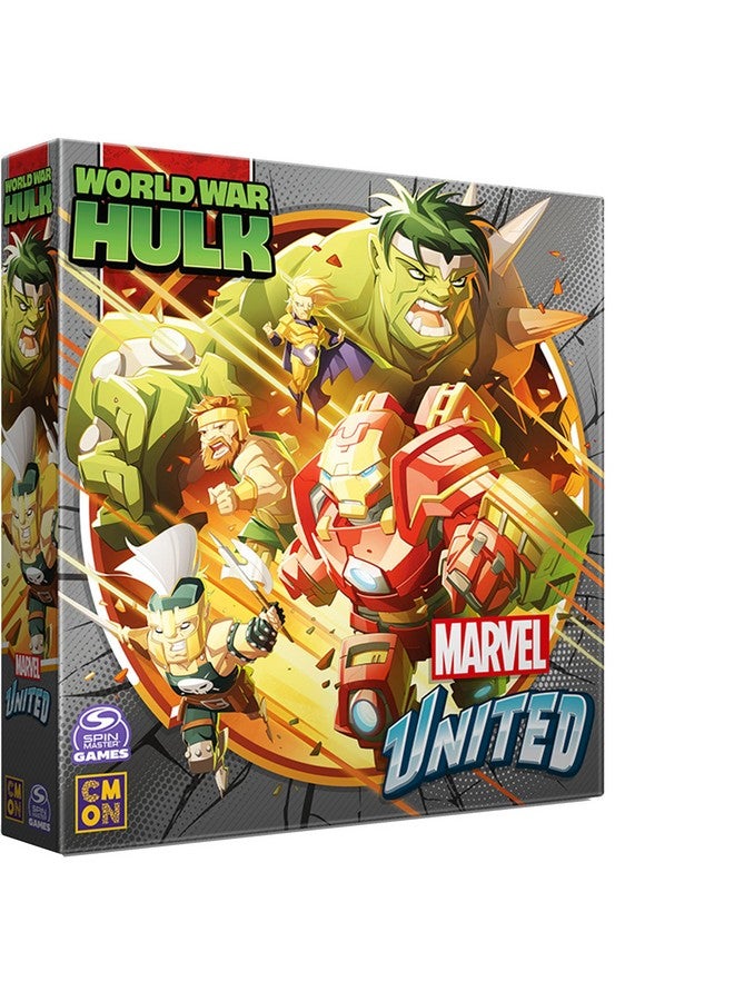 CMON Marvel United: World War Hulk Expansion - Tabletop Miniatures Strategy Game, Cooperative Superhero Game for Kids & Adults, Ages 14+, 1-5 Players, 45 Min Playtime, Made by CMON