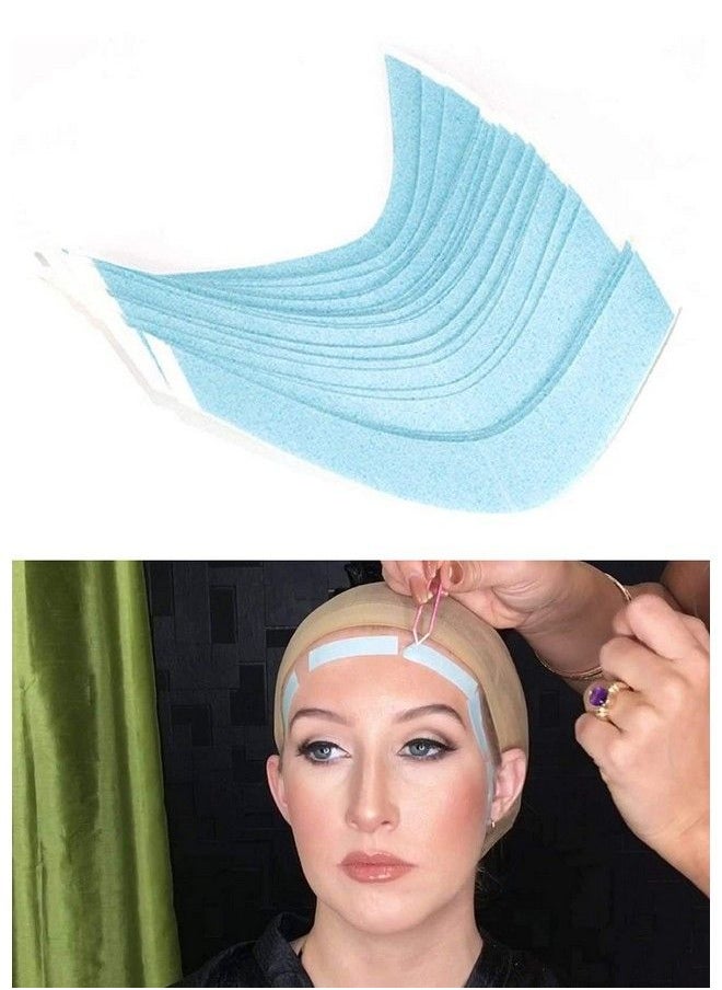 Prime Blue Liner 36 Strips Front Lace Double Sided Tape For Hair Patch/Hair Toupee And Hair Wig (Blue) (Patch Tape Blue)  - Image 1