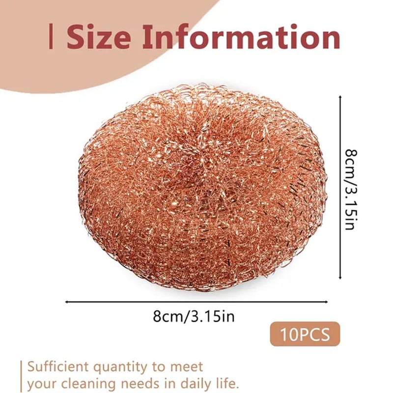Factory direct supply of galvanized copper cleaning balls for kitchen grease removal, rust removal, household cleaning, wholesale and retail - Image 2
