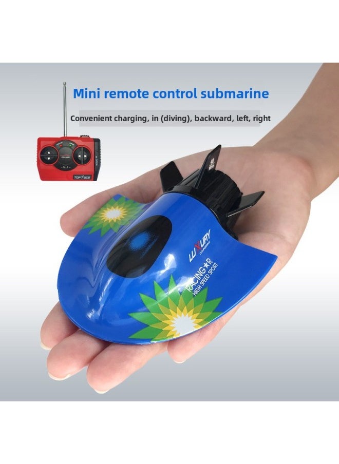 Mini Wireless Remote Control Submarine Waterproof Speedboat Submarine Model Charged Electric Water Play Toy Children Special Olympics-Colour:Golden Diving Whale-40mhz✓-Specification:Charging Head + Charging Cable - Free Remote Control Battery + Tools✓  - Image 5