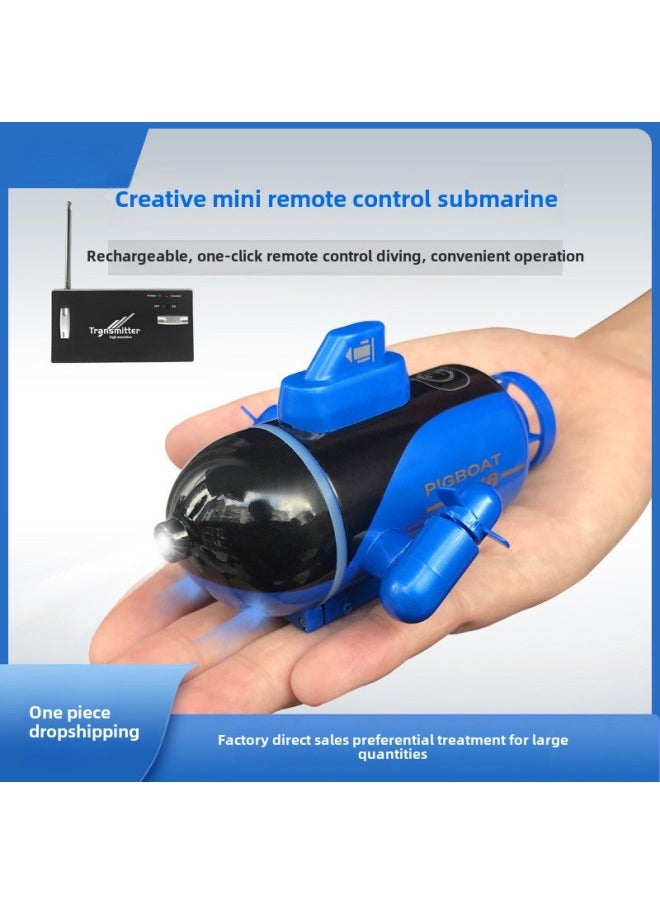 Mini Wireless Remote Control Submarine Waterproof Speedboat Submarine Model Charged Electric Water Play Toy Children Special Olympics-Colour:Golden Diving Whale-40mhz✓-Specification:Charging Head + Charging Cable - Free Remote Control Battery + Tools✓  - Image 3