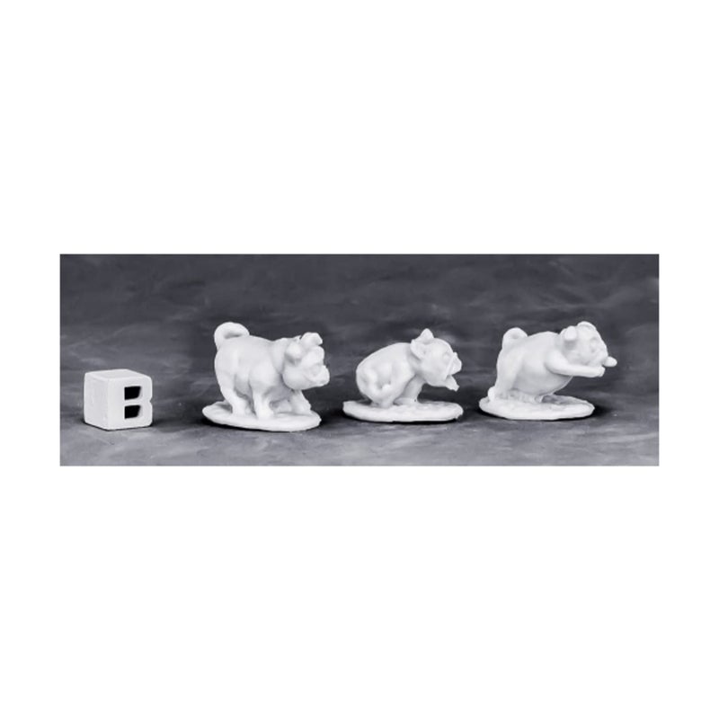 Reaper Dark Heaven Bones War Pugs 3pcs Fantasy Miniatures Miniatures RPOR77573 - Image 3