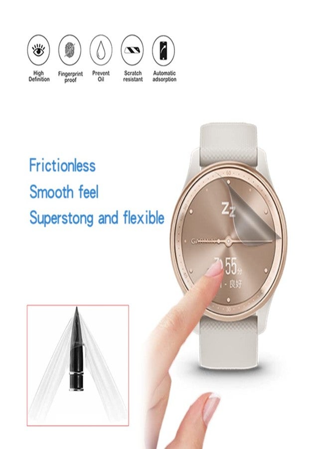 MIHENCE Compatible for Garmin vivomove Trend Screen Protector, HD Full Coverage Invisible TPU Screen Protector Compatible for vivomove Trend 40mm Hybrid Smartwatch - 2023 (3PCS) - Image 5