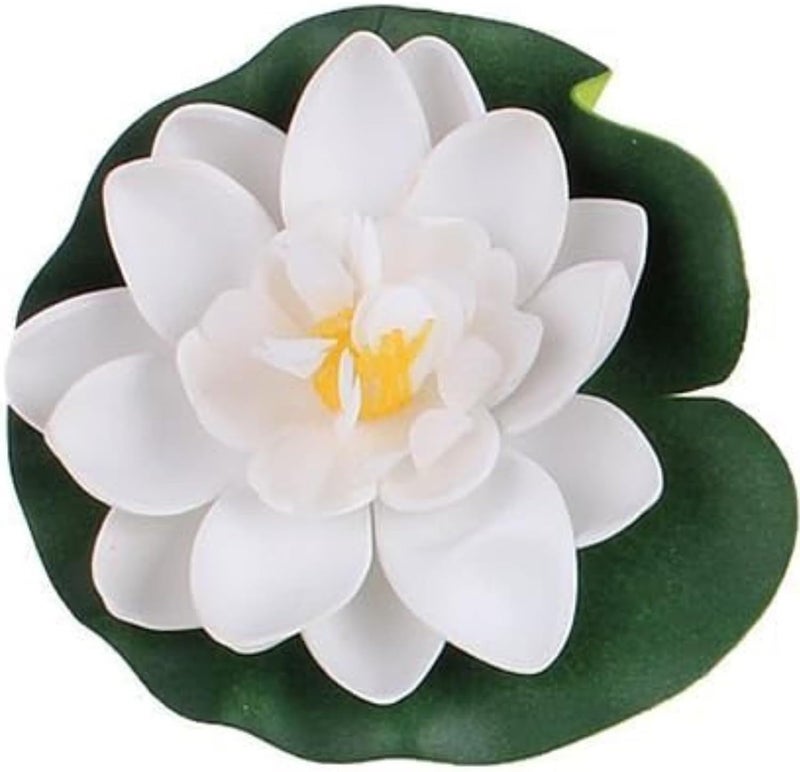 Dekorly Dekorly Artificial Floating Lotus FlowerFake Lily Tulips Pads for Pond Artificial Floating Foam Lotus Flowers for Wedding Floating Pool Pond Decoration 7 Inch Pack of 1  - Image 1