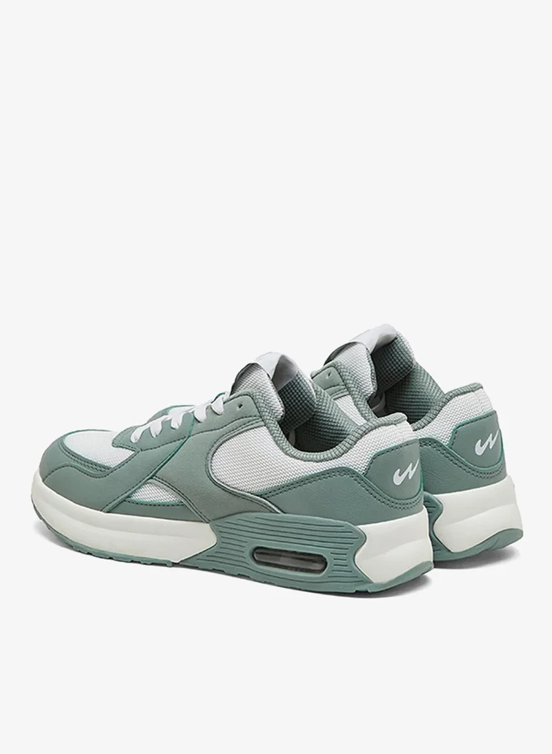 Campus Green Women Mystery Memory Foam Lace-Up Sneakers-Green for Women | Best Price UAE