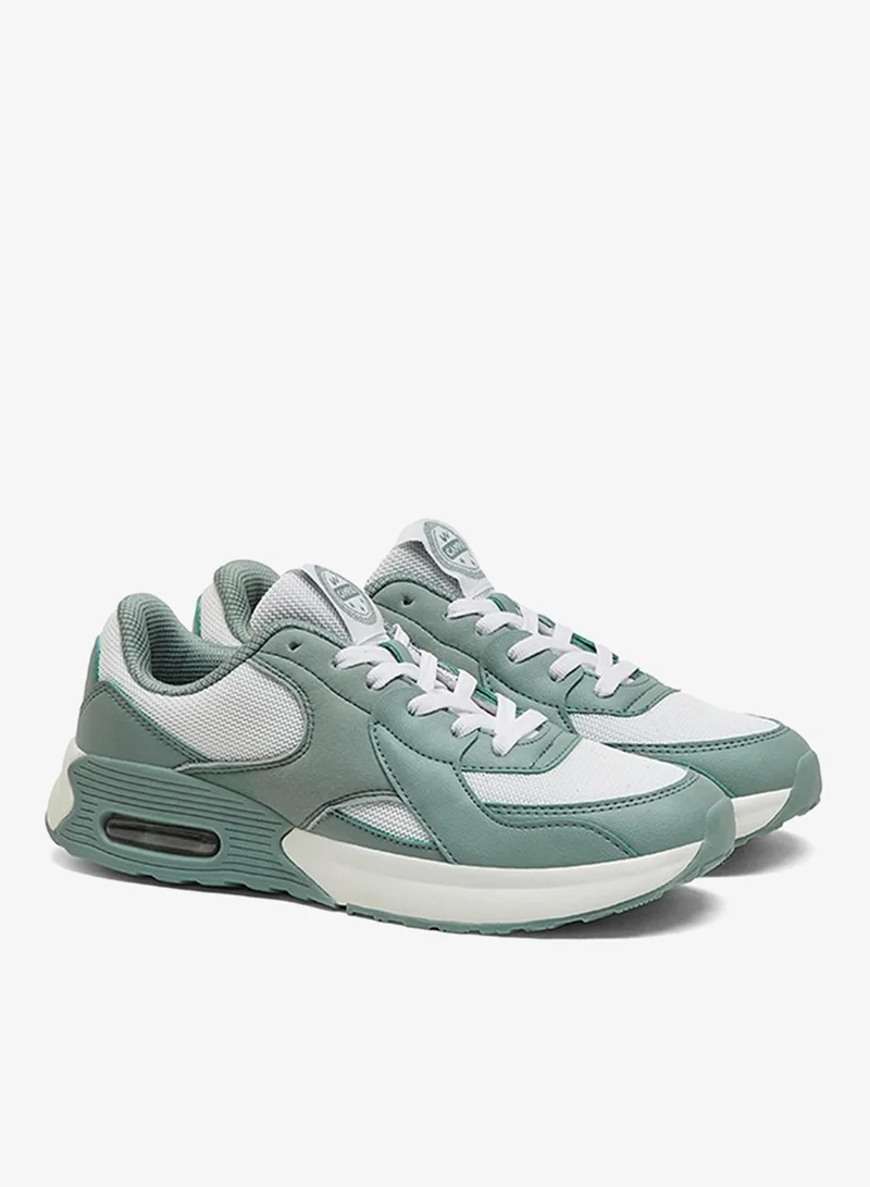 Campus Green Women Mystery Memory Foam Lace-Up Sneakers-Green for Women | Best Price UAE