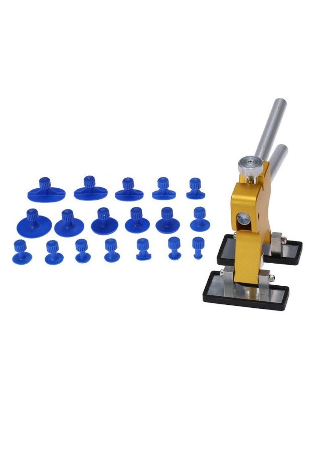 Car non-marking scratch repair tool, practical hardware tool, bulge repairer, puller for repairing dents, 18-piece hail removal tool set, suction cup puller for repairing small dents and large dents - Image 1
