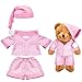 Civaner Stripe Bear Clothes Stuffed Animal Clothes 12 16 Inch Build a Lovely Stuffed Animal Costumes and Accessories Fit Bear is Not IncludedPink - Image 2