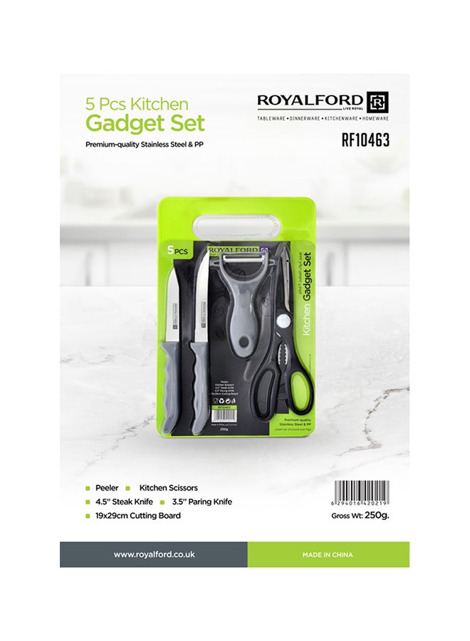 Royalford Kitchen Gadget Set Premium Quality Stainless Steel & Pp Grey - Image 4