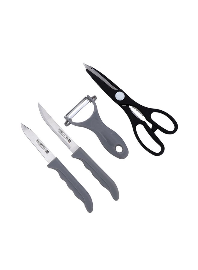 Royalford Kitchen Gadget Set Premium Quality Stainless Steel & Pp Grey - Image 1