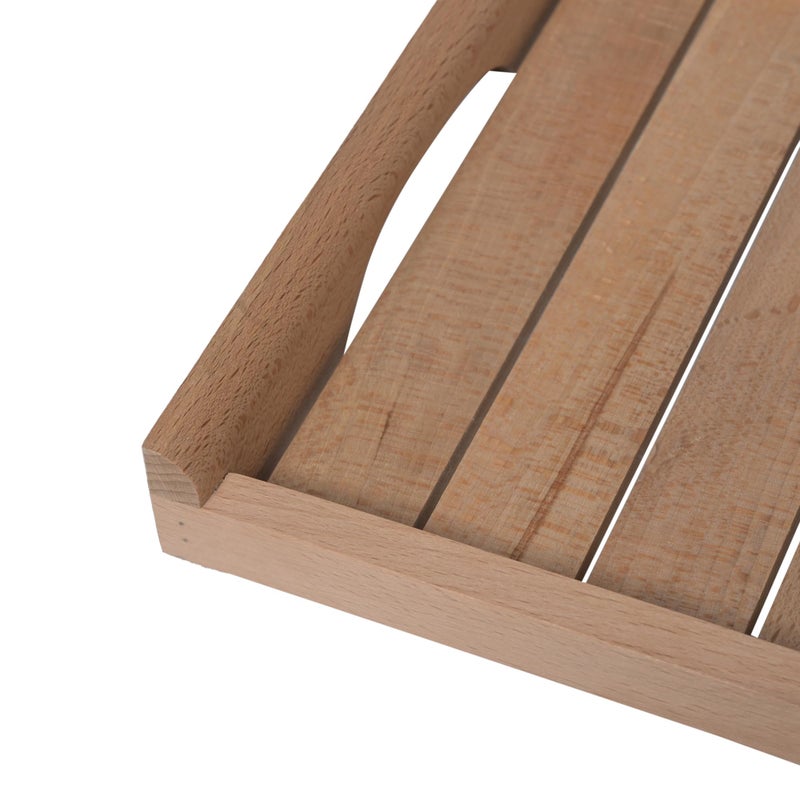 ITOS365 Wooden Handmade Serving Tray Set of 2, for Tea, Coffee, Snacks Kitchen and Dining Table Home Decor - Image 5