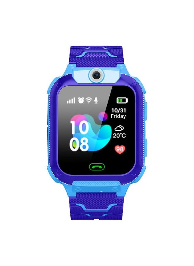 Beauenty Q12 waterproof multilingual intelligent positioning of children's telephone watches/Blue  - Image 2