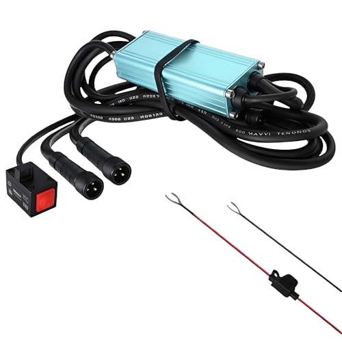 Asryd Motorcycle Fog Light Flasher 100W Wiring Kit Harness Plug N Play System Compatible for 12-24V - Image 1