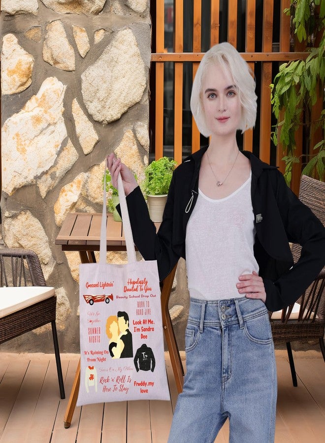G2TUP Danny & Sandy Muscial Tote Bag Musical Lover Gift Hopelessly Devoted To You Shoulder Bag Danny Theater Merch (Look At Me T) - Image 3