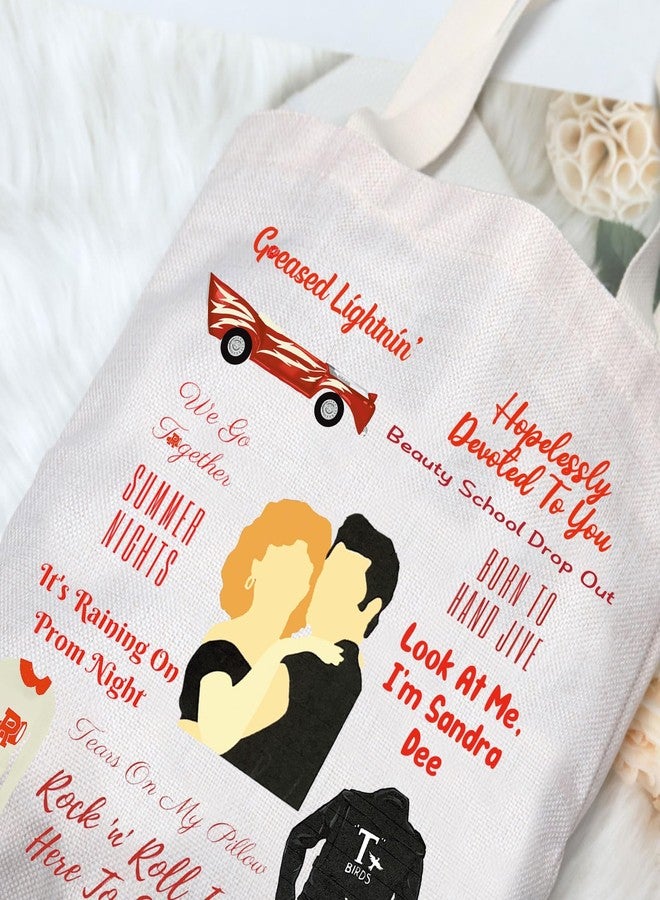 G2TUP Danny & Sandy Muscial Tote Bag Musical Lover Gift Hopelessly Devoted To You Shoulder Bag Danny Theater Merch (Look At Me T) - Image 5
