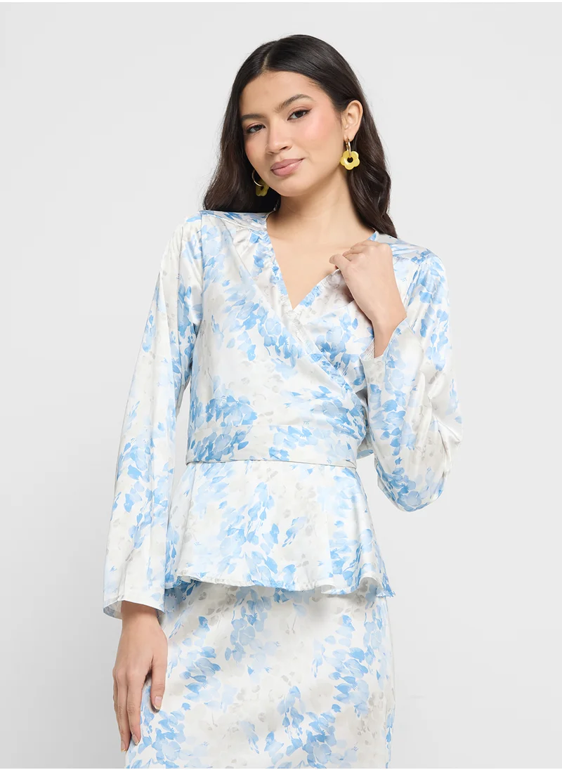 ايلا Printed Top & Skirt Set