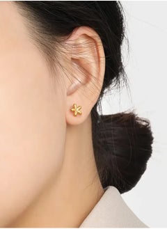 GOLDMAX Elegant Stainless Steel 18k Gold Plated Earrings For Women Small Size  - Image 3