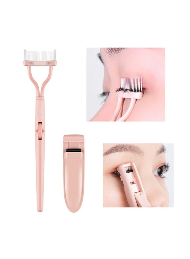 Beauenty 2 Pcs Eyelash Curlers Brush Comb Tint Kit,Eyelash Comb Eyebrow Brush, Eyelash Separator Mascara Applicator Eyelash Definer With Comb Cover Arc Designed Cosmetic Brushes Tool  - Image 3