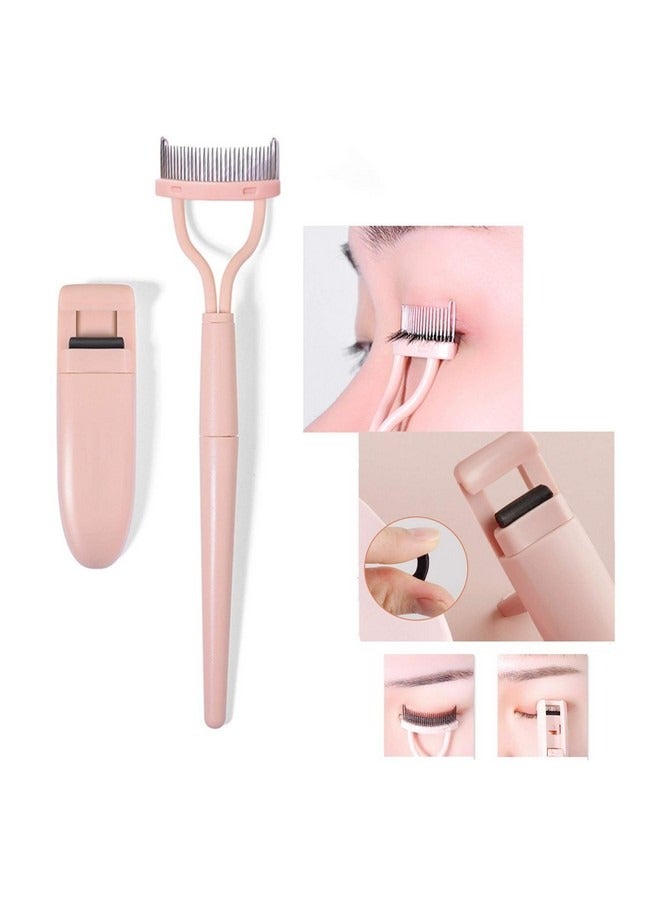 Beauenty 2 Pcs Eyelash Curlers Brush Comb Tint Kit,Eyelash Comb Eyebrow Brush, Eyelash Separator Mascara Applicator Eyelash Definer With Comb Cover Arc Designed Cosmetic Brushes Tool  - Image 4