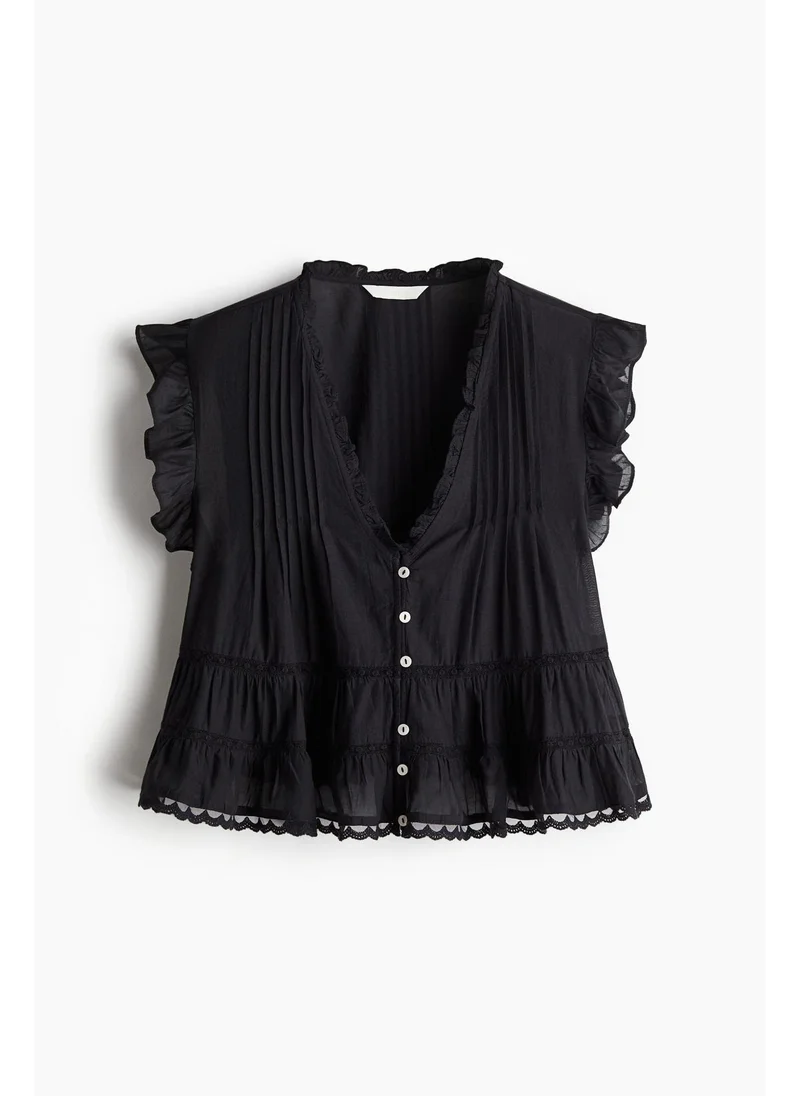 H&M Pintucked blouse