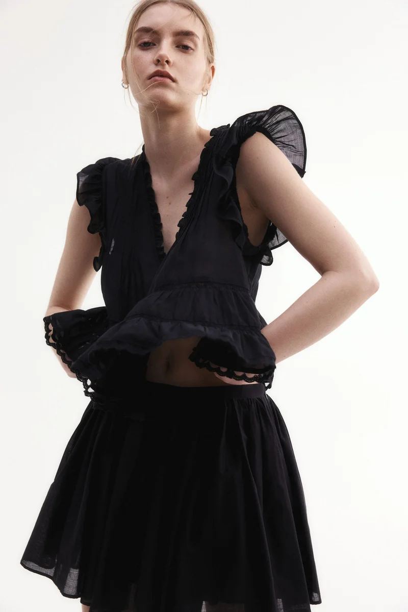 H&M Pintucked blouse