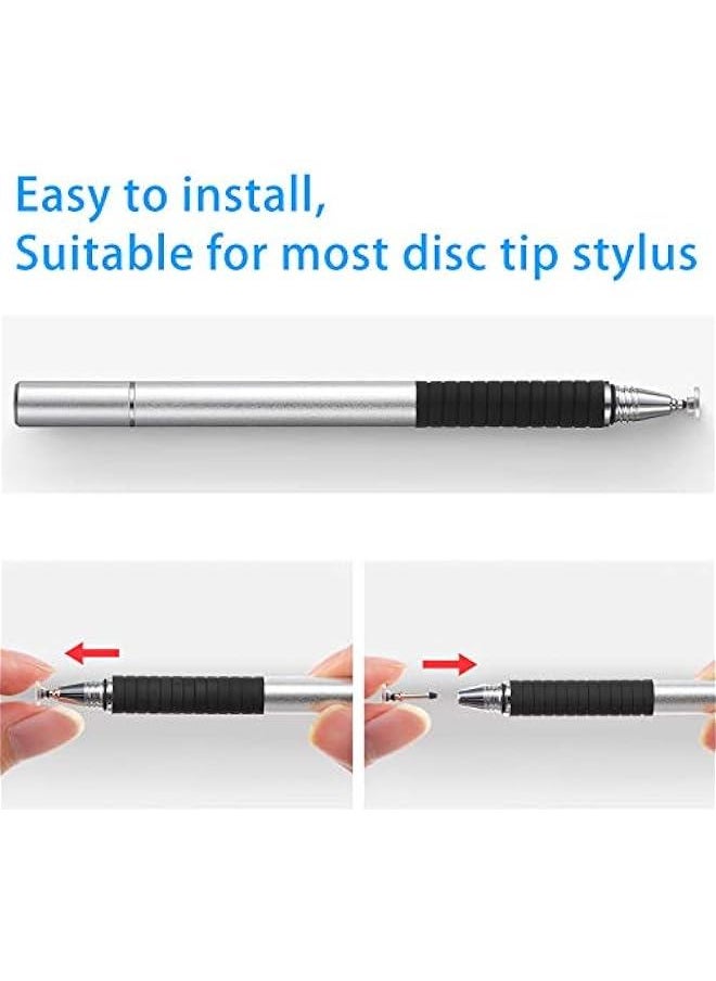 Arabest 12 Pack Replacement Stylus Pen Tips Precision Round Shape Replaceable Universal Disc for Touch Screen Devices Daily Use Essentials  - Image 4