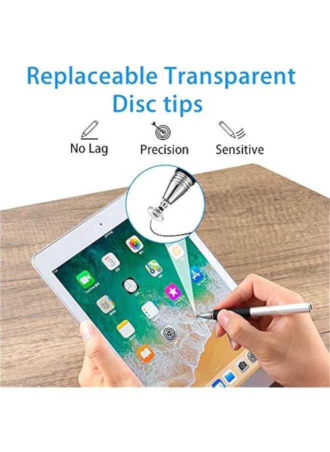 Arabest 12 Pack Replacement Stylus Pen Tips Precision Round Shape Replaceable Universal Disc for Touch Screen Devices Daily Use Essentials  - Image 5