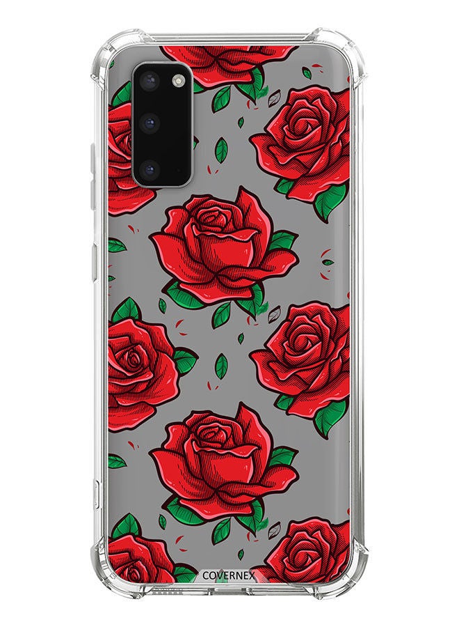 Covernex Shockproof Protective Case Cover For Samsung Galaxy S20   Roses - Image 1