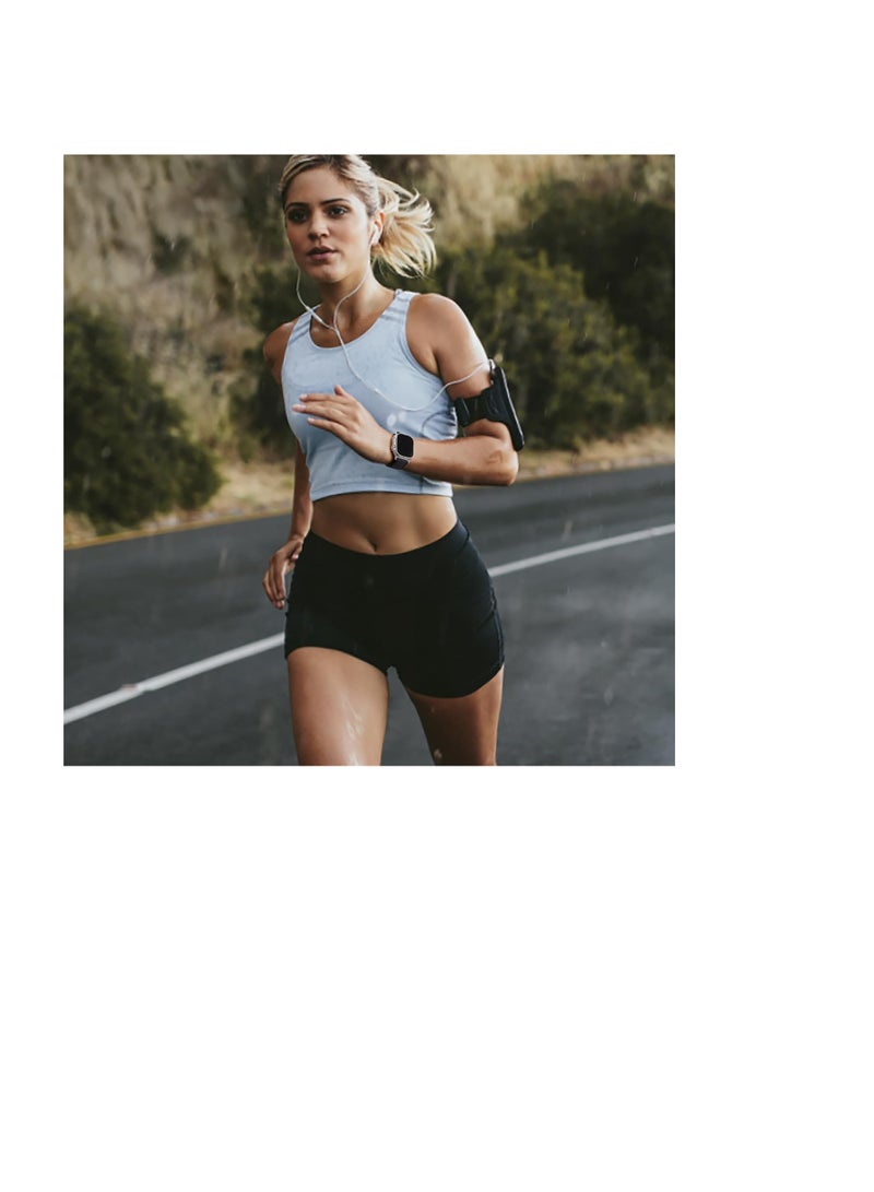 20mm Nylon Sport Band Compatible with Samsung Galaxy Watch 3 41mm/Galaxy Watch 42mm/Active 40mm/Active 2 40mm 44mm Replacement Wristbands Watch Strap (black, 20mm) - Image 3