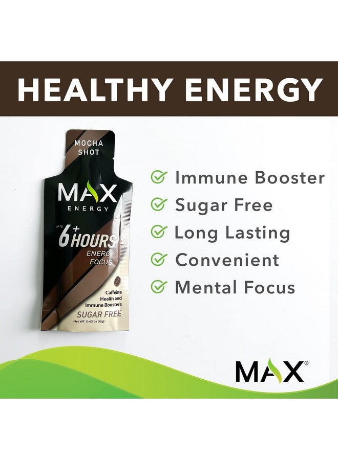 Max Max Energy Mocha Shot, Healthy Energy & Immune Boosters, Sugar Free, 5 Calories Each, Up To 6 Hours Of Energy, 25 Pack  - Image 3