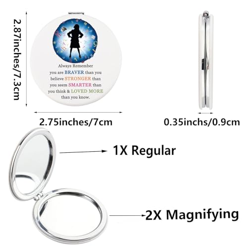 SEIRAA Family Musical Pocket Mirror Family Musical Gifts Family Musical Makeup Mirror Family Musical Merchandise (1 2 Girl) - Image 2