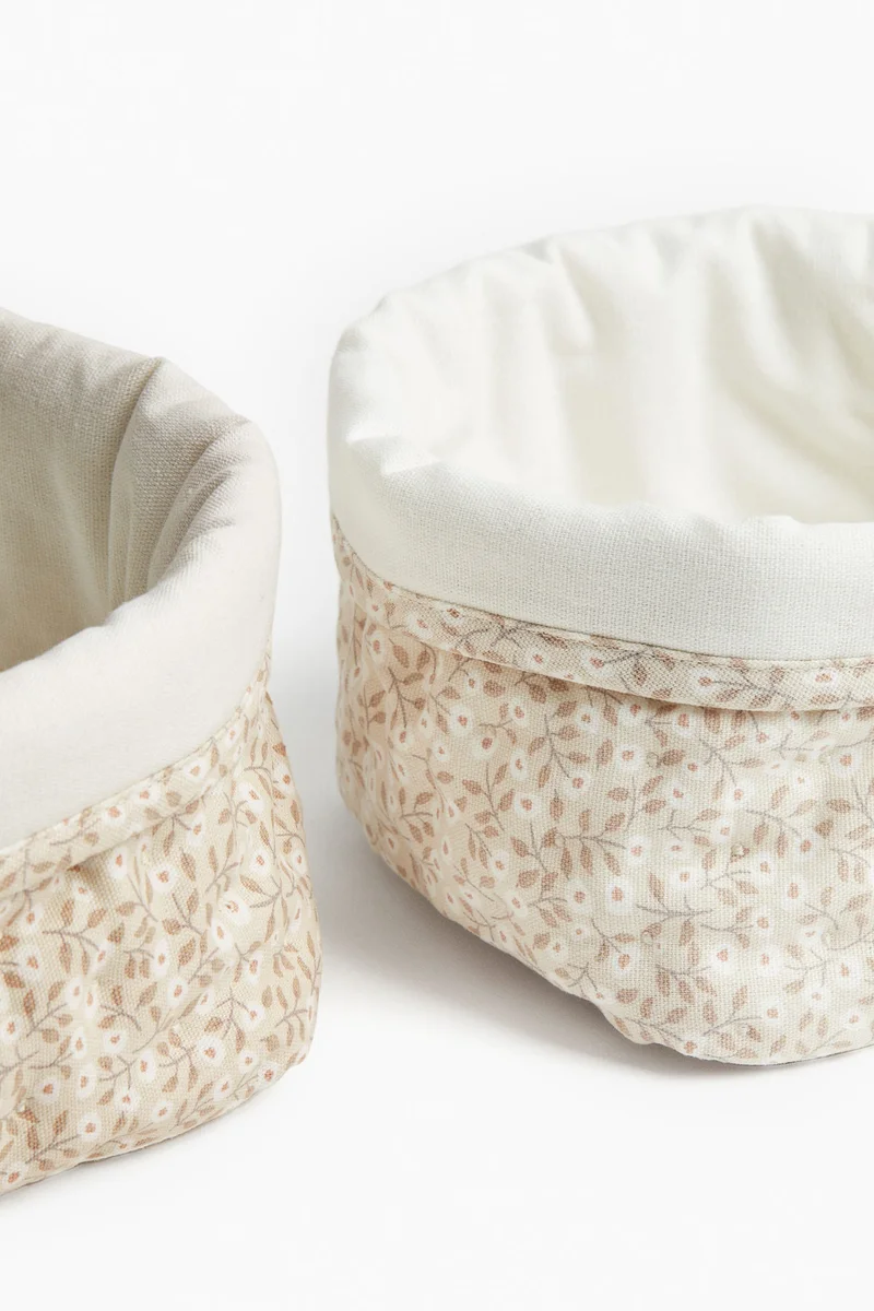 H&M 2-pack quilted storage baskets