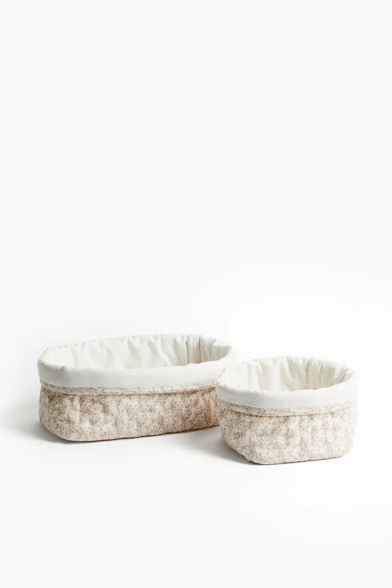 H&M 2-pack quilted storage baskets