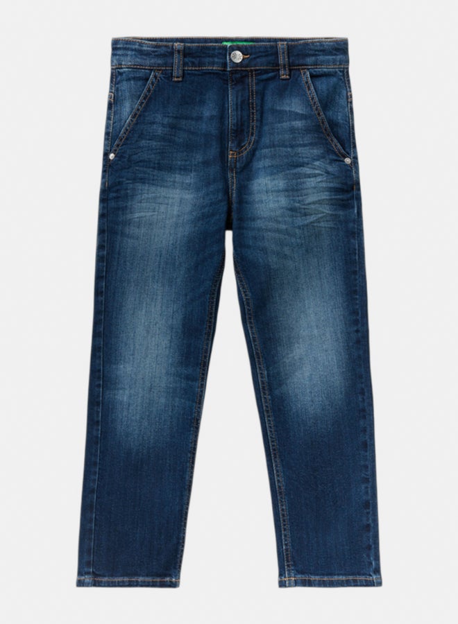 Benetton Boys Carrot Fit Jeans - Image 1