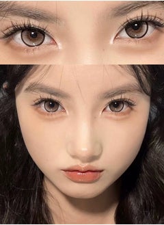 Mill Creek Mill Creek color contact lenses 14.5MM hydrogel lenses can be used for 12 months 1 pair of 2 brown glasses  - Image 3