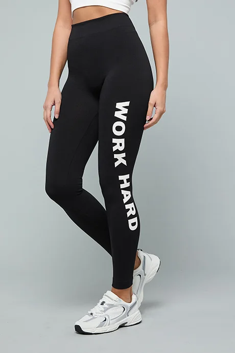 أر أند بي Printed Leggings with Elastic Waist
