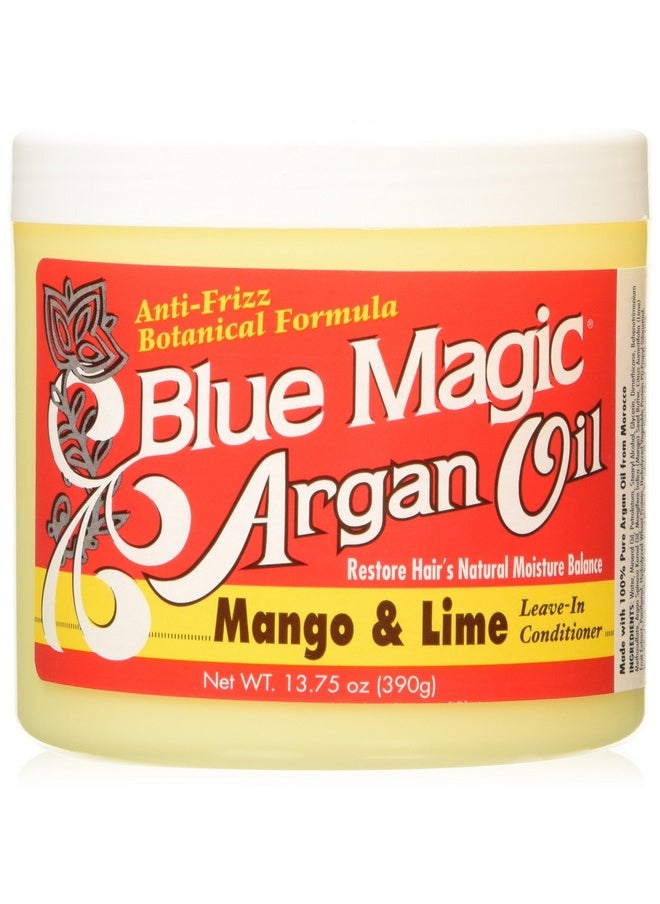 BLUE MAGIC Blue Magic Argan Oil Mango/Lime Leave In Conditioner, 13.75 Ounce for 1 PACK.  - Image 1