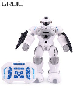 GROIC RC Robot Toys for Kids, Large Programmable Remote Control Smart Walking Dancing Robot Toy Gift with Gesture & Sensing for Kids  - Image 1