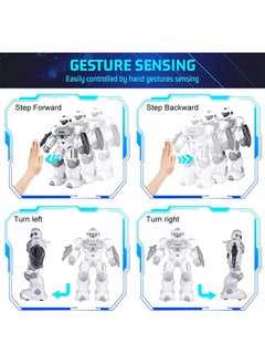 GROIC RC Robot Toys for Kids, Large Programmable Remote Control Smart Walking Dancing Robot Toy Gift with Gesture & Sensing for Kids  - Image 3