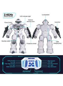 GROIC RC Robot Toys for Kids, Large Programmable Remote Control Smart Walking Dancing Robot Toy Gift with Gesture & Sensing for Kids  - Image 5