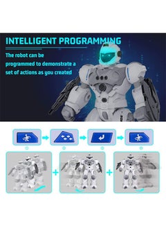 GROIC RC Robot Toys for Kids, Large Programmable Remote Control Smart Walking Dancing Robot Toy Gift with Gesture & Sensing for Kids  - Image 4