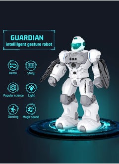GROIC RC Robot Toys for Kids, Large Programmable Remote Control Smart Walking Dancing Robot Toy Gift with Gesture & Sensing for Kids  - Image 2