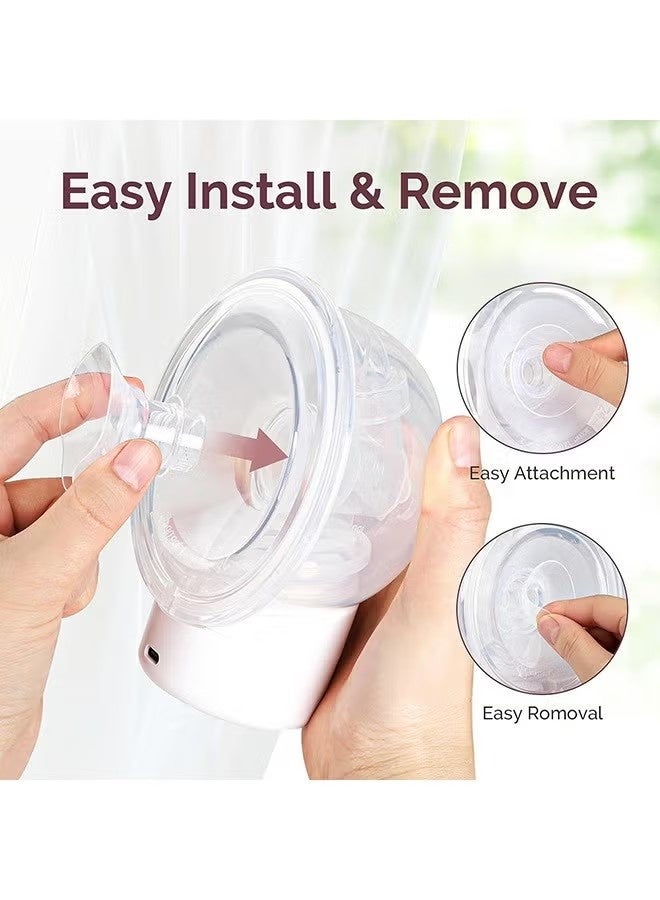 5 Pcs Silicone Flange Inserts 13/15/17/19/21mm, for Momcozy, Medela, Willow S9/S10/S12 Wearable Hand Free Breast Pump Flange Insert, Reduce 24mm Shield/Flange Nipple Tunnel Down to Correct Size - Image 2