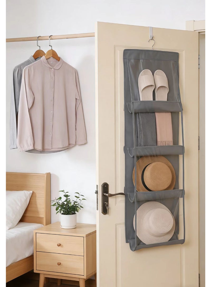 Space-Saving Foldable Hanging Handbag Organizer 8 Pockets Durable Non-Woven Closet Storage - Image 2