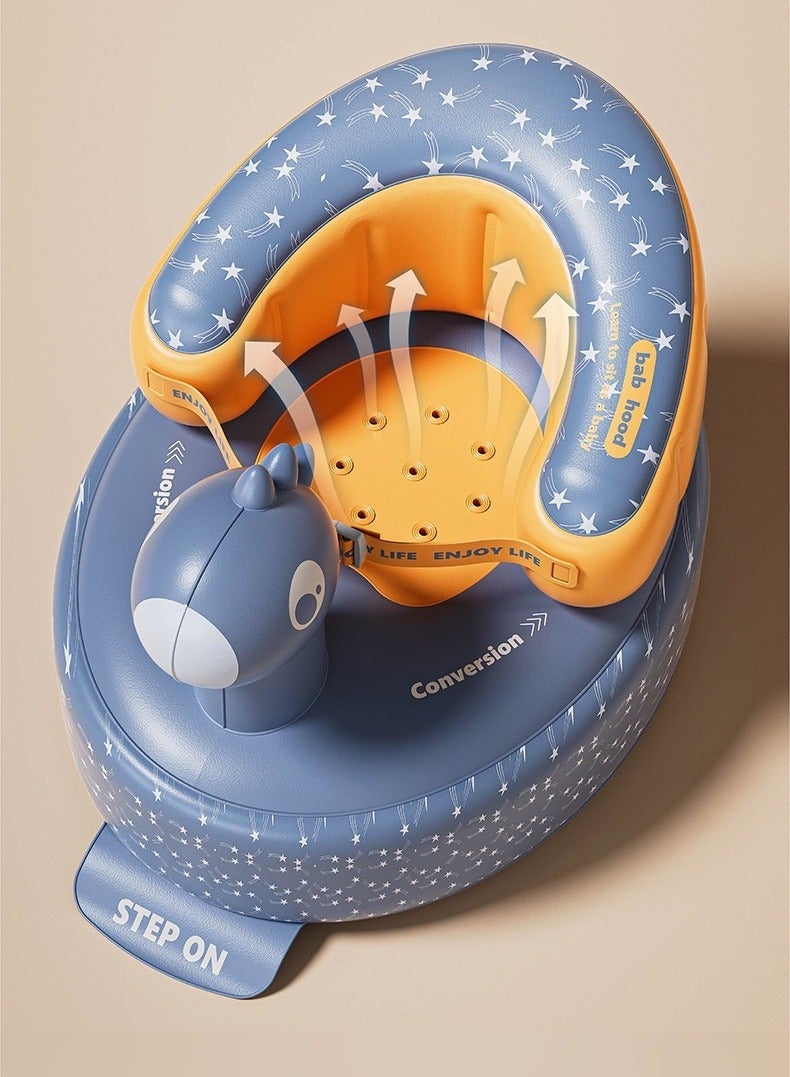 HUMJO Press-to-Inflate Baby Sitting Chair,Inflatable Seat,Baby Chair,Bath Seat,and Sofa for Infants - Image 4