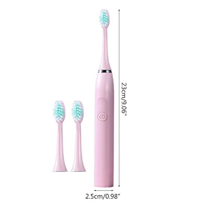 Electric Toothbrush AA Battery Powered Toothbrush With 5 Care Modes With 3 Brushes Replacement Heads Set - Image 3