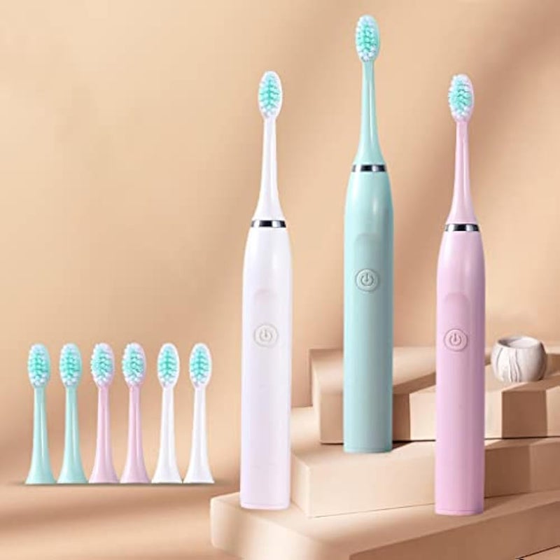 Electric Toothbrush AA Battery Powered Toothbrush With 5 Care Modes With 3 Brushes Replacement Heads Set - Image 2