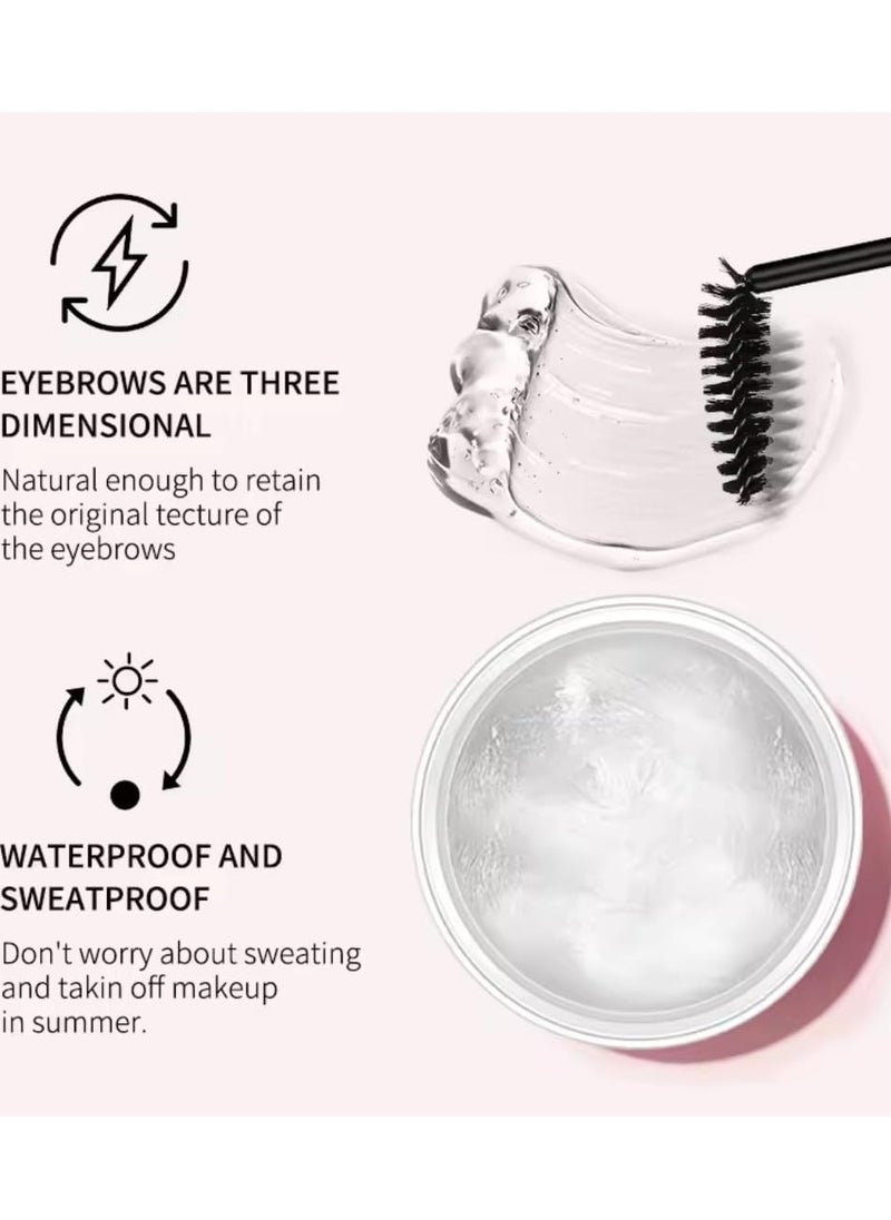 OCHEAL - Brow Lift Soft Soap Clear Eyebrow Styling Soap Eyebrow Wax Clear Brow Glue Gel Eyebrow Soap Kit Long Lasting Brow Soap Colorless Natural Eyebrow More Hold Flexible Instant Dry Brow Gel Soap 8g - Image 1