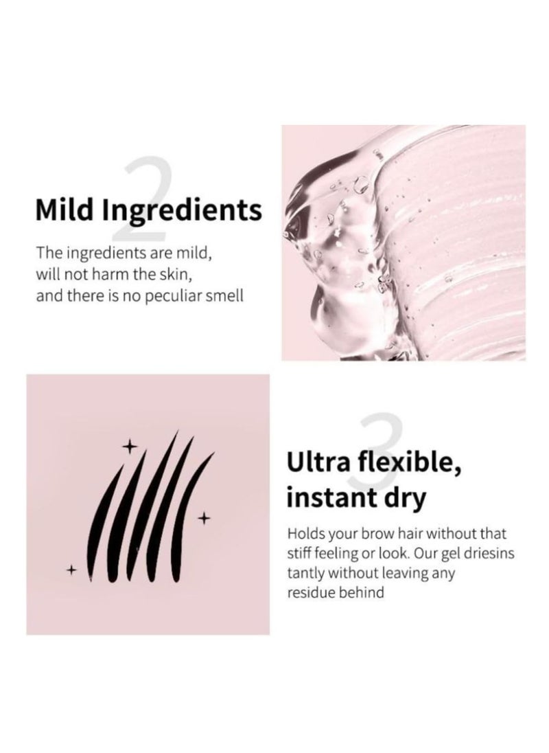 OCHEAL - Brow Lift Soft Soap Clear Eyebrow Styling Soap Eyebrow Wax Clear Brow Glue Gel Eyebrow Soap Kit Long Lasting Brow Soap Colorless Natural Eyebrow More Hold Flexible Instant Dry Brow Gel Soap 8g - Image 1